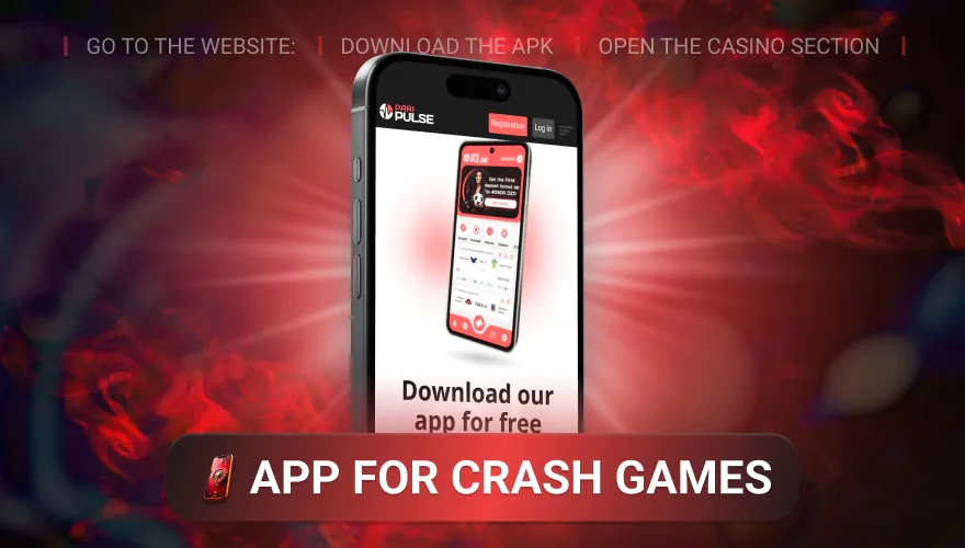 mobile app for playing crash games