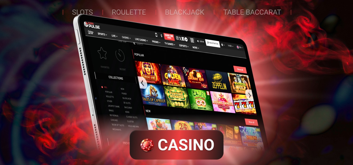 variety of online casino games at paripulse